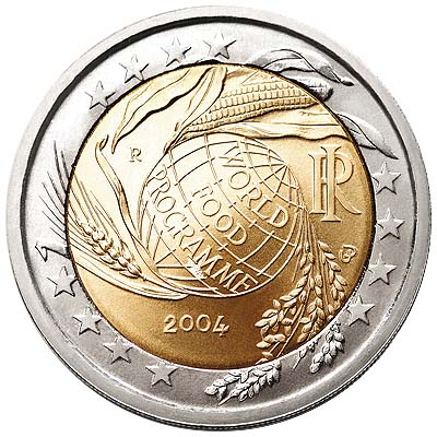 2 euros commemo 2004 - FOA World Food Program