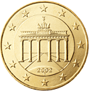 10 cents - Porte de Brandenburg (Berlin) (symbole de la ré-unification allemande)