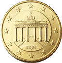 10 cents - Brandenburg door (Berlin) (symbol of the German reunification)