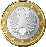 1 euro - Eagle (Eternal symbol of the German state)