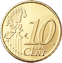 Common face 10 cents - Burst borders of the euroland