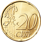 Common face 20 cents - Burst borders of the euroland