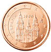 1 cent - Cathédrale Santiago de Compostela (12ème siècle)