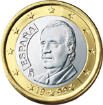 1 euro - King Juan Carlos I