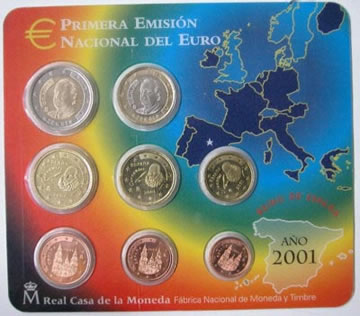 Coffret BU 2001 Espagne