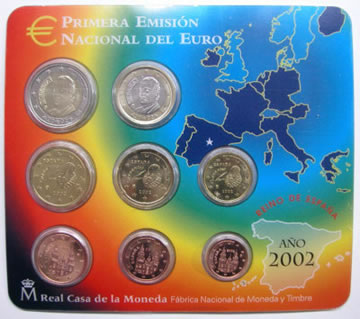 Coffret BU 2002 Espagne