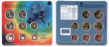 Coffret BU 2004 Espagne