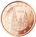 2 cents - Cathédrale Santiago de Compostela (12ème siècle)