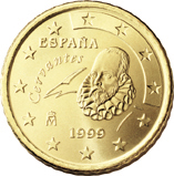50 cents - Miguel de Cervantes Saavedra (writer of The Adventures of Don Quichotte from la Mancha)