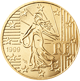 50 cents - Nouvelle version de La Semeuse developpée par Oscar Rotty à la fin du 19ème siècle