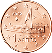 1 cent - Ancien trirème athénien