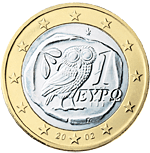 1 euro - Tétradrachme athénien avec chouette