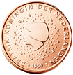 1 cent - Effigie Reine Beatrix regardant vers la gauche