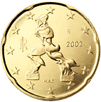 20 cents - Sculpture Continuité dans l'espace (Umberto Boccioni)