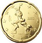 20 cents - Sculpture Continuity in space (Umberto Boccioni)