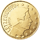10 cents - Effigie Grand Duc Henri regardant vers la droite