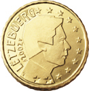 10 cents - Effigy of the Grand Duc Henri looking towards the right
