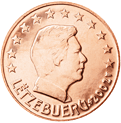 2 cents - Effigie Grand Duc Henri regardant vers la droite