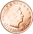5 cents - Effigie Grand Duc Henri regardant vers la droite