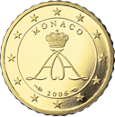 10 cents - Le monogramme de S.A.S. le Prince Albert II