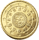 10 cents - Sceau royal de 1142 + châteaux et armoiries du Portugal