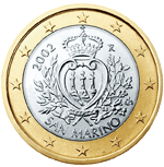 1 euro - Armoiries de San Marin