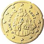 20 cents - Representation of Saint Marino, by Guercino