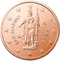 2 cents - Statue : Liberté,  par Stefano Galeti (1883-1905) - Piazza della Liberta