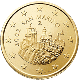 50 cents - Forteresse sur un rocher