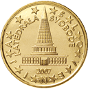 10 cents - Plans du parlement slovène par PLECNIK, jamais construit