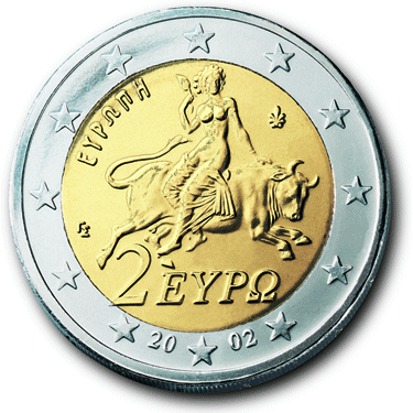 2 euros Grèce