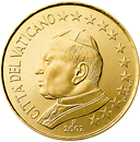 10 cents - Effigie Pape Jean-Paul II regardant vers la gauche